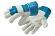 Högert Technik Leren handschoenen Canadees, Canadees rundleer, blauw, maat 10, slijtvast en versterkt, ideaal voor veeleisende werkzaamheden
