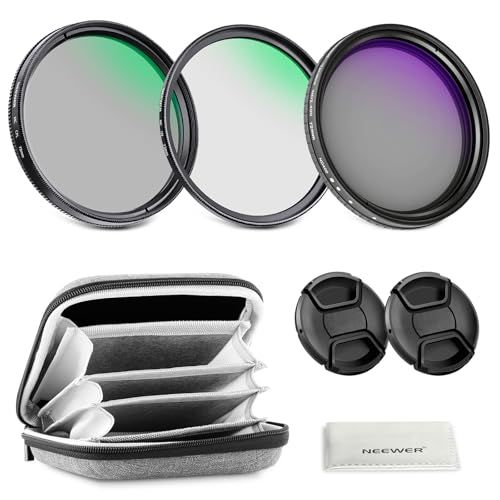 NEEWER 72 mm Variabele ND-filterset + CPL + UV (3 stuks)