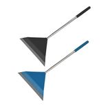 Homéa Window Squeegee, Telescopic Handle, 30-100 cm, Anthracite and Peacock Blue