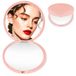 MOXYOY Compacte make-upspiegel voor op reis, 1X/3X vergroting zakspiegel, 2-zijdige mini draagbare opvouwbare handheld, geschenken voor tienermeisjes vrouwen, roze