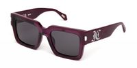 Just Cavalli SJC108V GLITTER LILAC/SMOKEGREY 53/21/140 Unisex Zonnebrillen