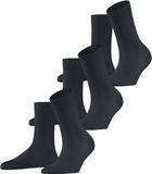 FALKE Cotton Touch 3-Pack dames sokken - Grijs - Maat 39-42