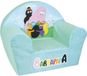 Fun House Kinderclub fauteuil - BARBAPAPA - Lichtblauw en mint - 52 x 33 x 42 cm