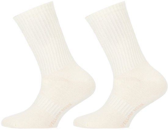 Yellow Moon Kinder sportsokken – 2 Paar - white - 27-30