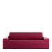 Eysa Bi-elastische bankovertrek voor 2-zitsbank, kleur: bordeaux, design Harlem