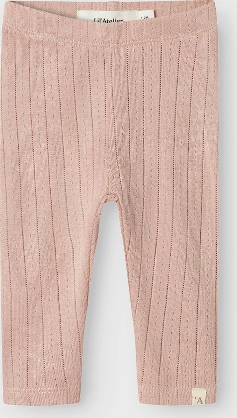LIL' ATELIER NAME IT - NBFRACHEL NIS SLIM LEGGINGS LIL NOOS - Baby - Leggings - Roze - Gestreept - Katoen/Modal