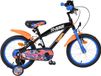 Volare Hot Wheels Kinderfiets - Jongens - 16 inch - Zwart Oranje Blauw - Twee Handremmen