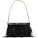 Michael Kors Large Embellished Convertible Clutch Black