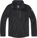 Brandit Fleeceshirt Troyer Sweatshirts Zwart L Polyester Heren