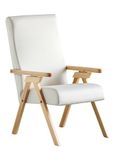 ESSEGI Flame Fauteuil, Beuken, Parel Wit, Large