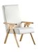 ESSEGI Flame Fauteuil, Beuken, Parel Wit, Large