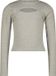 Vingino G-basic rib longsleeve meisjes lichtgrijs melange - Maat 104