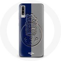 Maniacase Hoesje Samsung Galaxy A70 fcp porto blauw en grijs scharnier