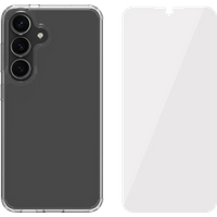 BlueBuilt Protective Back Cover Samsung Galaxy S25 Transparant + Screenprotector Glas