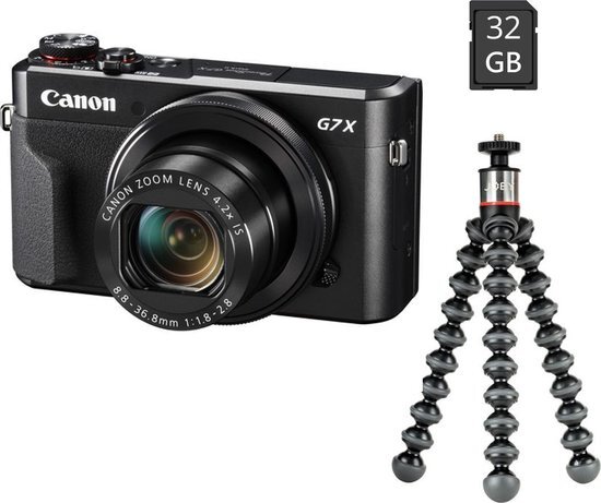 Canon PowerShot G7 X Mark II Vlogger Kit zwart