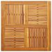 VidaXL Tafelblad Vierkant Massief Acaciahout 90x90x2,2 cm