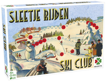 Selecta Spellen van toen: Sleetje Rijden / Ski Club - Bordspel - 4+ jaar