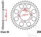 JT Sprockets JTR284.37 37T stalen achtertandwiel