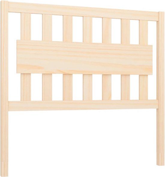vidaXL Hoofdbord - Massief Grenenhout - 105,5x4x100 cm
