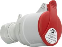 Brennenstuhl CEE-stopcontact 5-polig voor buiten, industriële stekker CEE 400V/16A met deksel, schroefbare aansluiting, gebruik op bouwplaatsen, camping, commerciële toepassingen, IP44, 16 A