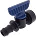 Deltafix Plugkraan PP Van / Naar Dezelfde Diameter Noir 20 mm 1 stuk