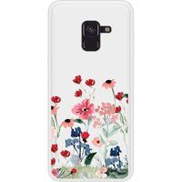 Samsung Bedrukt siliconen hoesje compatibel met Galaxy A8 2018 Lente in bloei