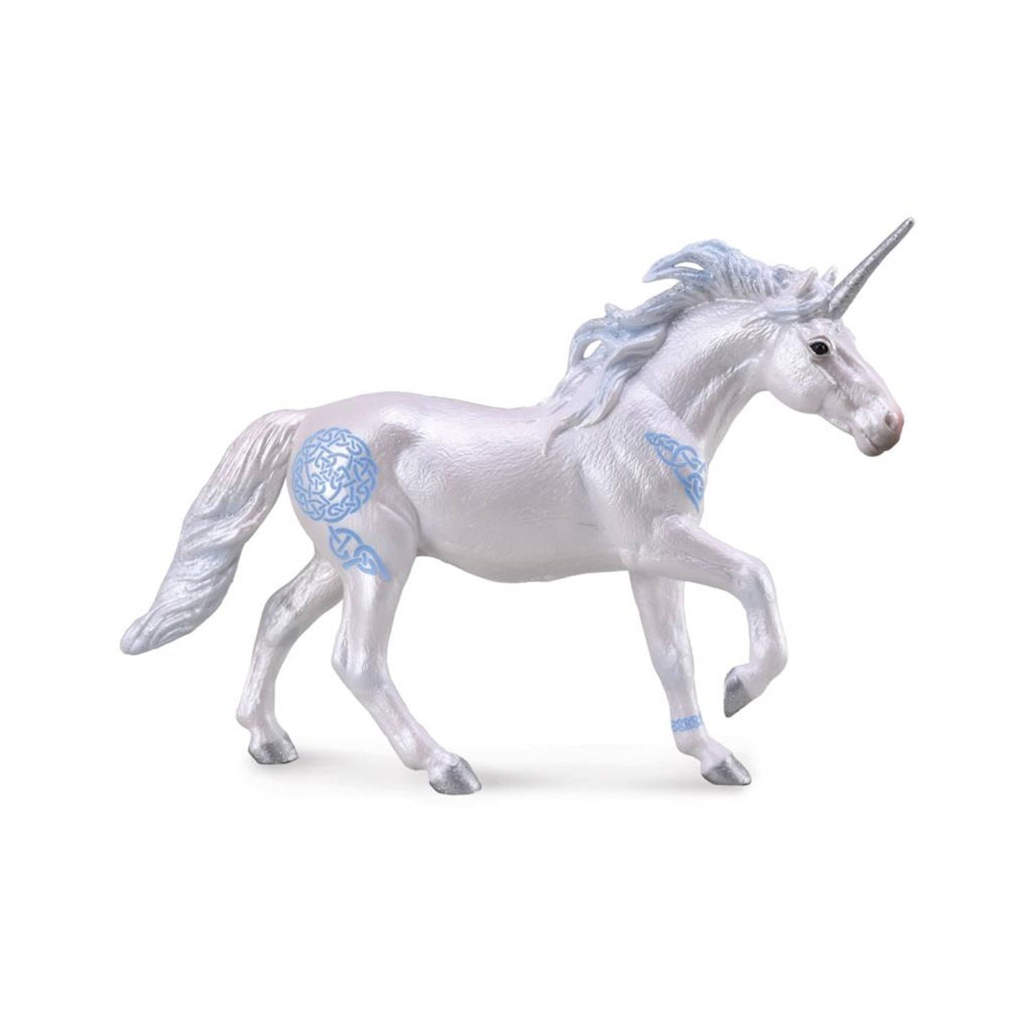 Collecta Speelfiguur Eenhoorn Wit/Blauw 17 x 12 cm