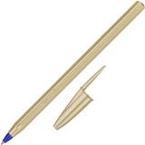 BIC® Stylo bille Cristal Glace or, couleur d'écriture : Bleu