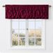 VCNY Home - Valance, raambekleding met gordijnroedehouder, moderne woondecoratie (Carmen Burgundy, 152 x 51 cm)