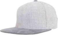 Flexfit - Melange Velour Snapback grey/grey one size Snapback Pet - Grijs