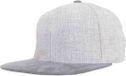 Flexfit - Melange Velour Snapback grey/grey one size Snapback Pet - Grijs