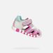 GEOX Sandaal Iupidoo Peuter Platte sandalen - Wit/Fuchsia - Maat 23