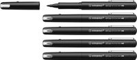 STABILO Dr!ver - Premium Fineliner - 0.8 mm - Zwart - Doos 5 Stuks