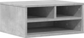 vidaXL Printerkastje 49x40x22,5 cm bewerkt hout betongrijs