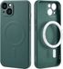 iMoshion Color Backcover iPhone 13 - Donkergroen - Siliconen Hoesje met MagSafe