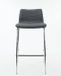 Generiek Workliving Verona Barkruk 75 cm - Middengrijs Wolvilt - Chroom onderstel
