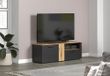 trendteam smart living - Esteban - TV-kast - Antraciet/Evoke eiken - 3 vakken en 1 volledig uittrekbare lade - (BxHxD) 150 x 50 x 42 cm - kabeldoorvoer