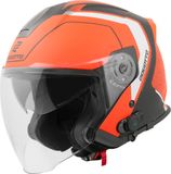 Bogotto H586 BT Illus Zwart Oranje Bluetooth Jethelm - Helm