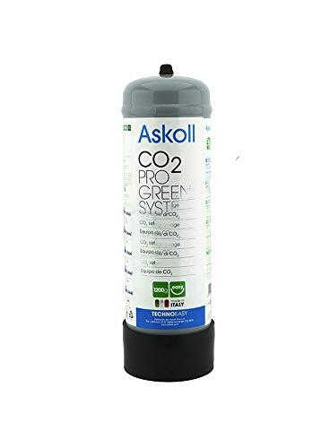 ASKOLL 001723 CO2 fles niet navulbaar 1200 g Pro Green System, L