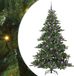 vidaXL Kunstmatige Hinged Kerstboom Groen 180 cm PVC en Staal