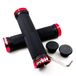 LYCAON Fietsstuurgrepen Fietsgreep - Antislip Rubberen Handvatten Lock-on met Aluminium slot, Fietshandgreep voor Scooter/MTB/BMX/Racefiets/mountainbike/Road/Fiets/Vouwfiets