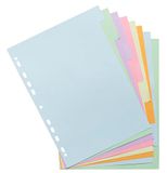 Exacompta 30 tabbladen karton pastel Forever 8 neutrale tabs A4