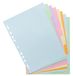 Exacompta 30 tabbladen karton pastel Forever 8 neutrale tabs A4