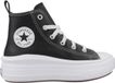 Converse Chuck Taylor All Star Move HI Zwart Kinderen Leer Plateau Sneakers