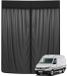 PromoHome® Vliegengaas VW Crafter II > 2017 Schuifdeur Zwart 210x165 cm