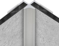 Schulte Achterwand Profiel Binnenhoek Aluminium 210cm - Mat