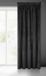 Sans marque Rideau velours noir 140x270cm