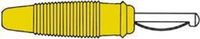 Velleman Group nv Fiche banane 4mm avec trou transversal et connexion à souder / Jaune (VQ 30) (HM1430D)