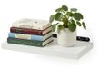 Merkloos / Sans marque Relaxdays Wandplank zwevend - 4 x 40 x 23 cm - wit