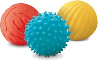Ludi - 3 Sensorische ballen - Met verschillend Relief - Sensorisch speelgoed - Motorisch speelgoed - Peuter speelgoed